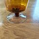 Vase vintage en verre jaune Empoli Italie