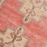 4x8 Vintage Soft Red & Samon Beige Turkish Handwoven Vintage Rug,177x230 Cm