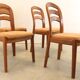 Set van 4 Glostrup eetkamerstoelen 'Gronsalen'