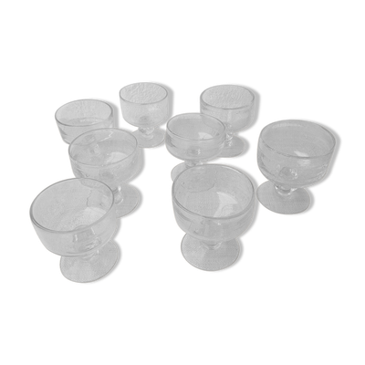 Coupes en verre soufflé