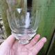 Antique engraved crystal stemmed wine glasses set of 7