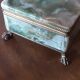 Alabaster Jewelry Box of superb alliance of green and ocher hues