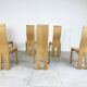Set of 6 dining chairs by Rob & Dries van den Berghe, 1980s