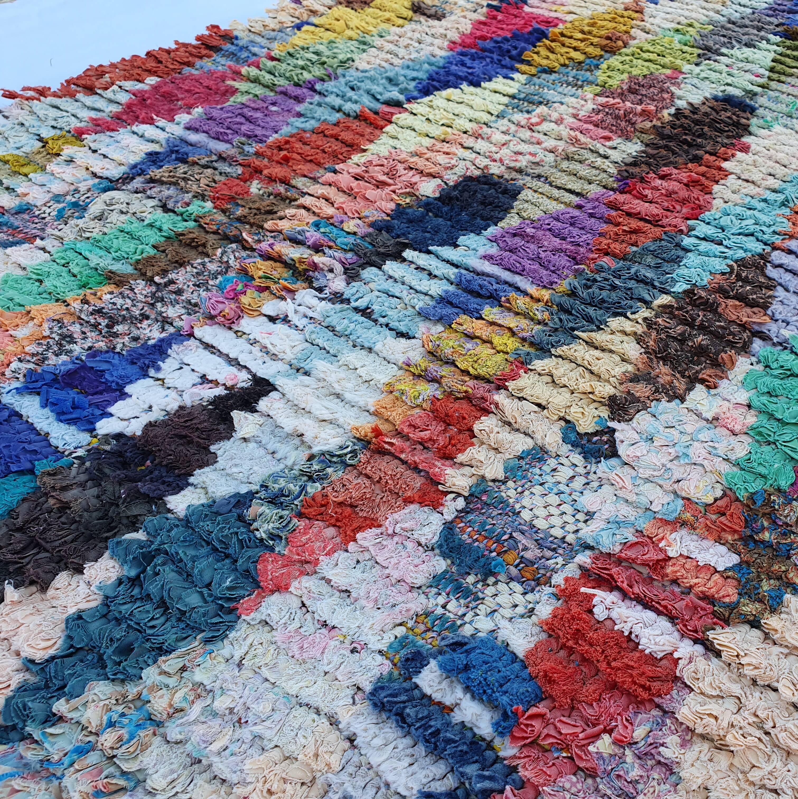Moroccan Berber butcherouite rug hand-woven 150x100 cm