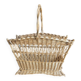 Rattan magazine rack