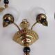 Pair of neoclassical style bronze sconces, 20th century