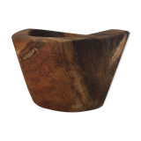 Cut or pocket empty in olive wood / 60s / Mid-Century / Wabi-sabi decoration