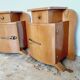 Pair of art deco bedside tables