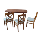 Teak table 3 chairs