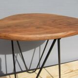 Tripod coffee table base pin