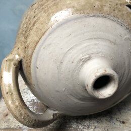 Glazed terracotta jug