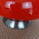 Mushroom lamp, touch-sensitive UFO in red glass