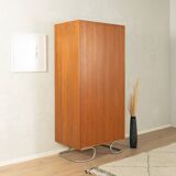 Purist wardrobe from the 1960s in teak veneer by DeWe