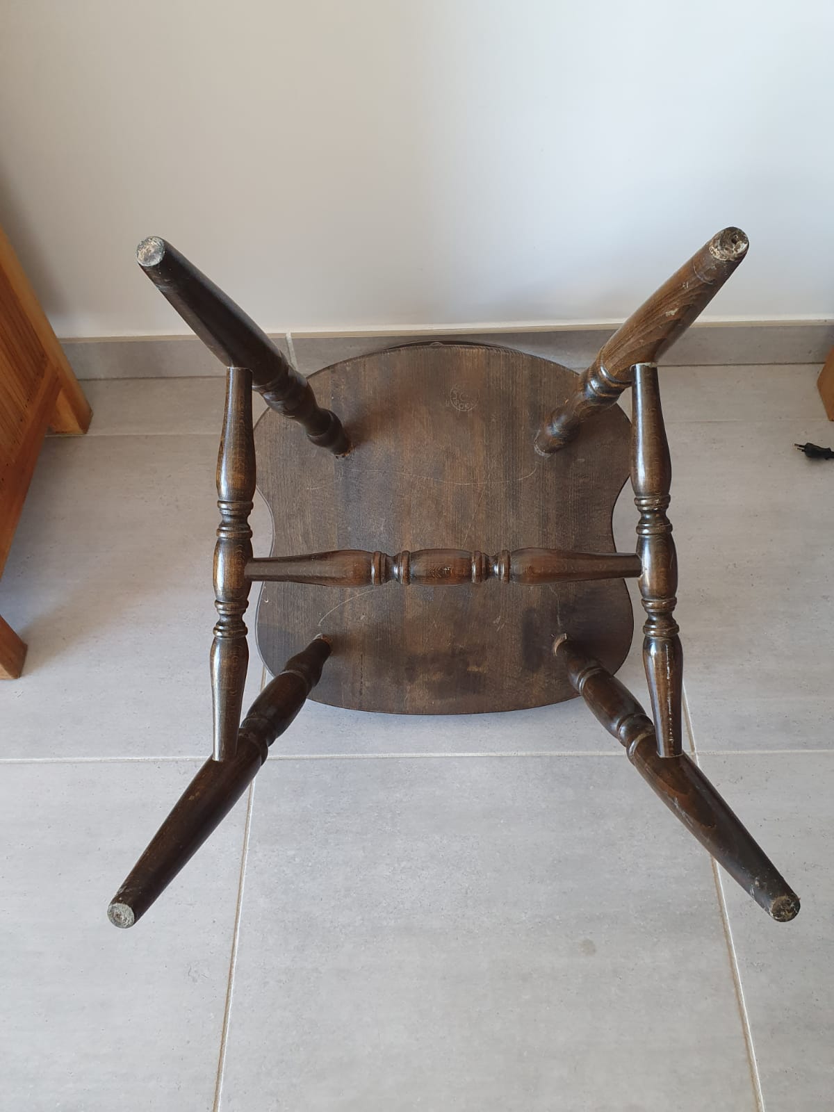 Chaise western de saloon vintage 1970/1980