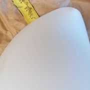 Lot de 3 tulipes baladeuses suspensions vintage en verre