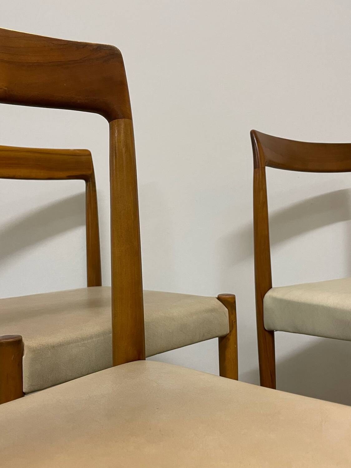 4 x vintage chairs by Lübke 1960s