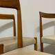 4 x chaises vintage de Lübke années 1960