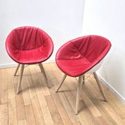 Pair of Gliss Wood 904 armchairs, Pedrali