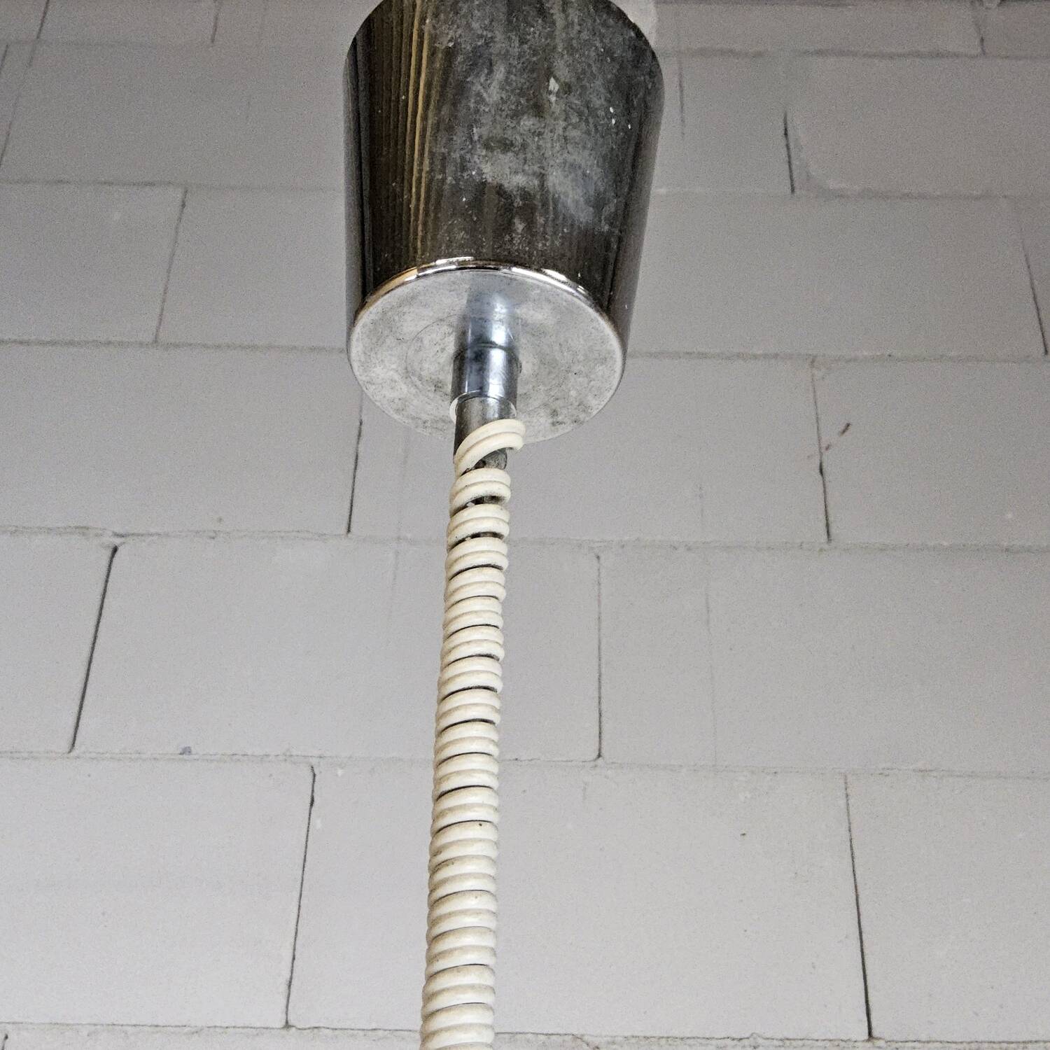 Vintage Italian design glass Carlo Moretti Murano pendant lamp