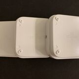 Walter Zeischegg's set of 3 white ashtrays for Helit 1970