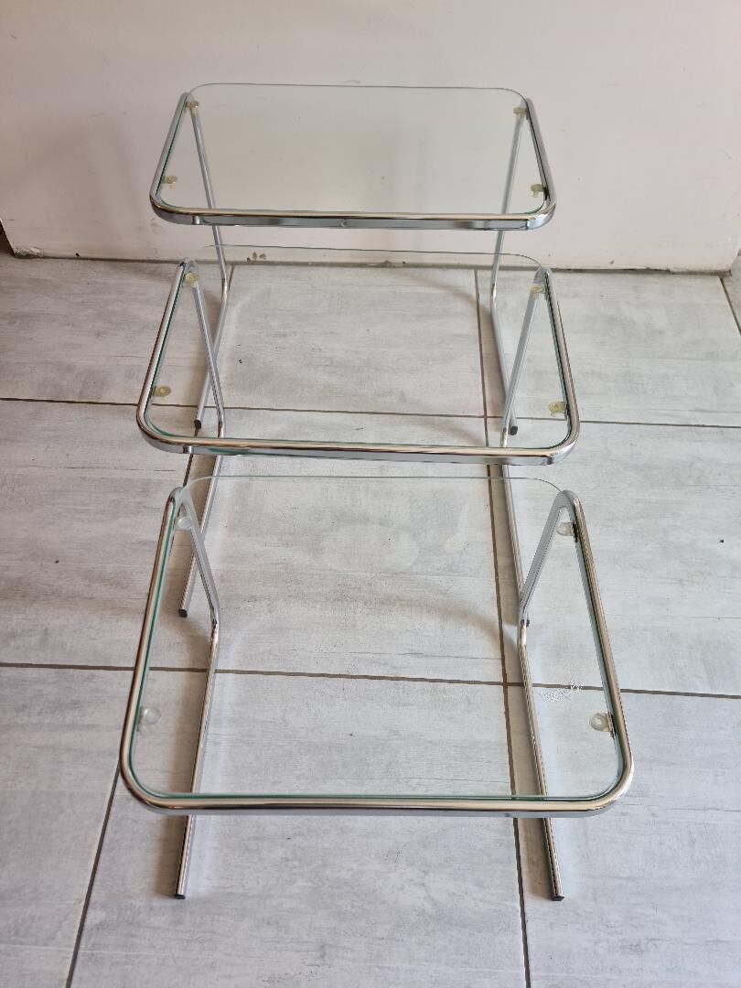 Suite 3 pull-out tables vintage 60s/70s