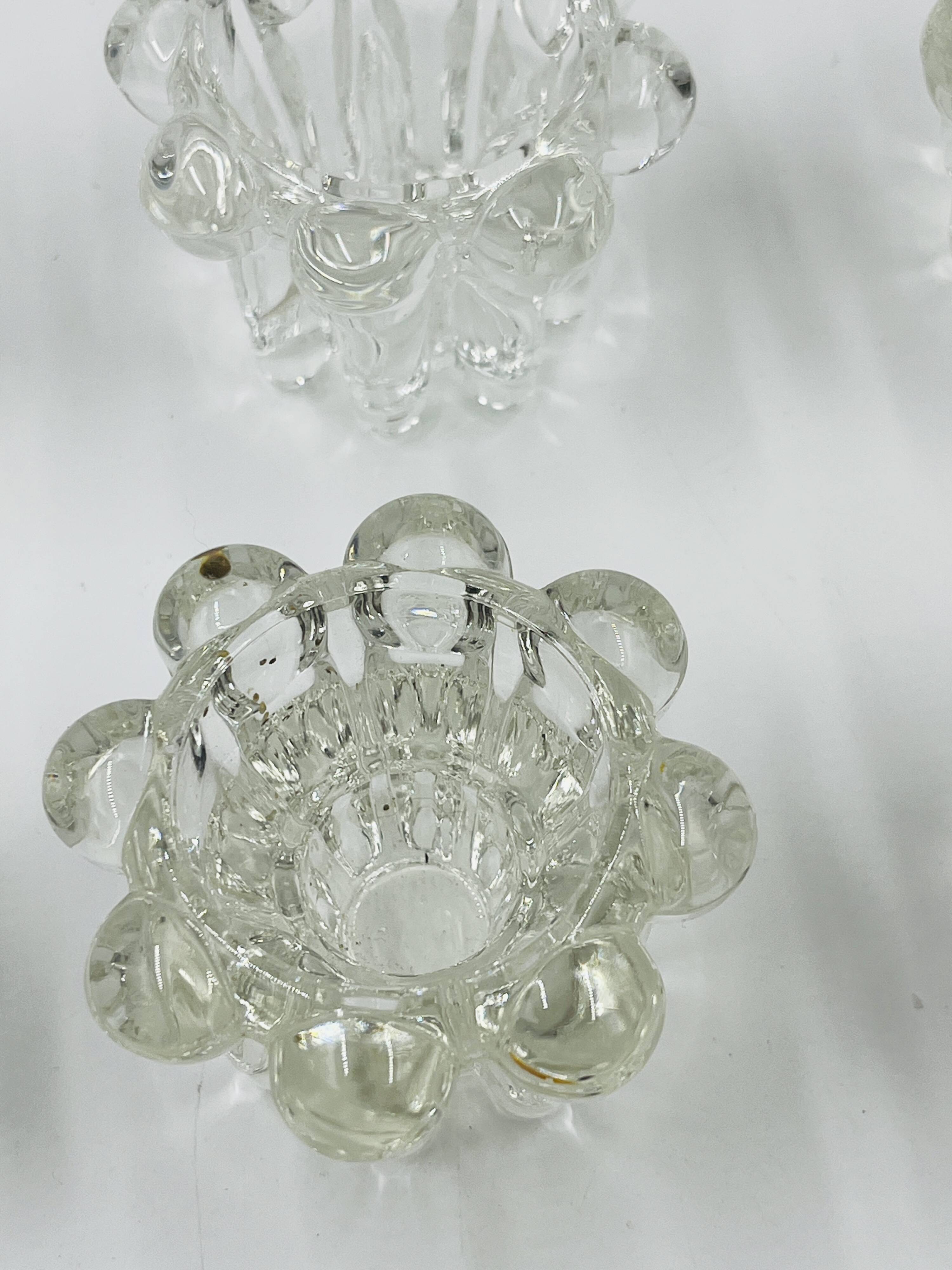 Set of 6 vintage flower candle holders by VMC Reims - 1960s