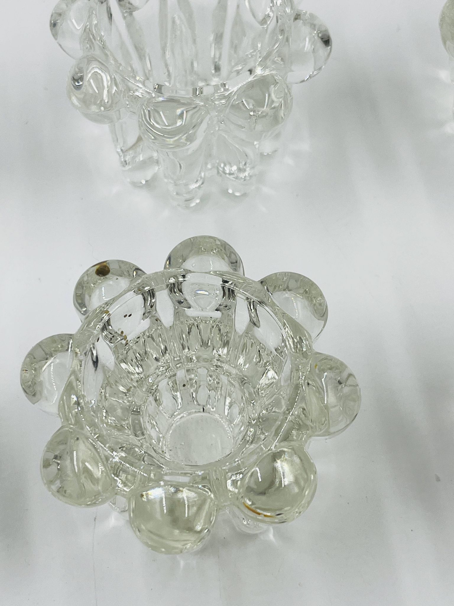 Set of 6 vintage flower candle holders by VMC Reims - 1960s