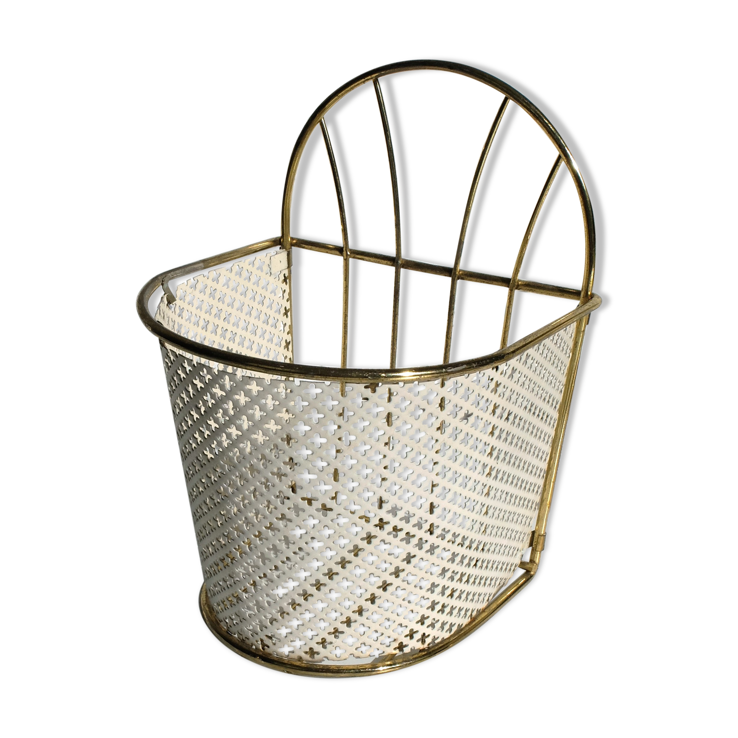 White and gold hanging basket 50/60