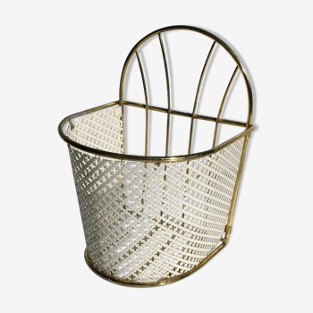 White and gold hanging basket 50/60