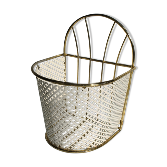 White and gold hanging basket 50/60