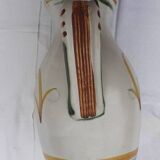 Antique KERALUC QUIMPER Ceramic Pitcher signed MLF