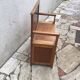 Banc/coffre ancien en bois massif