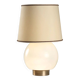 White glass table lamp from the 1970s-80s.