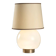 White glass table lamp from the 1970s-80s.