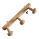 Vintage coat rack with 3 mushrooms