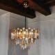 Venini two-tone chandelier, 3 levels, murano glass, Italy, 1970