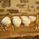 6 Vintage 1960s Prisunic Egg Cups