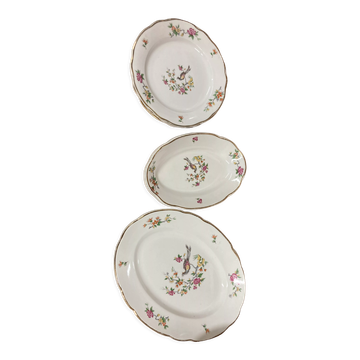 Set of 7 pieces Digoin Sarreguemines