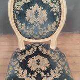 Set of 8 Louis XVI style medallion chairs