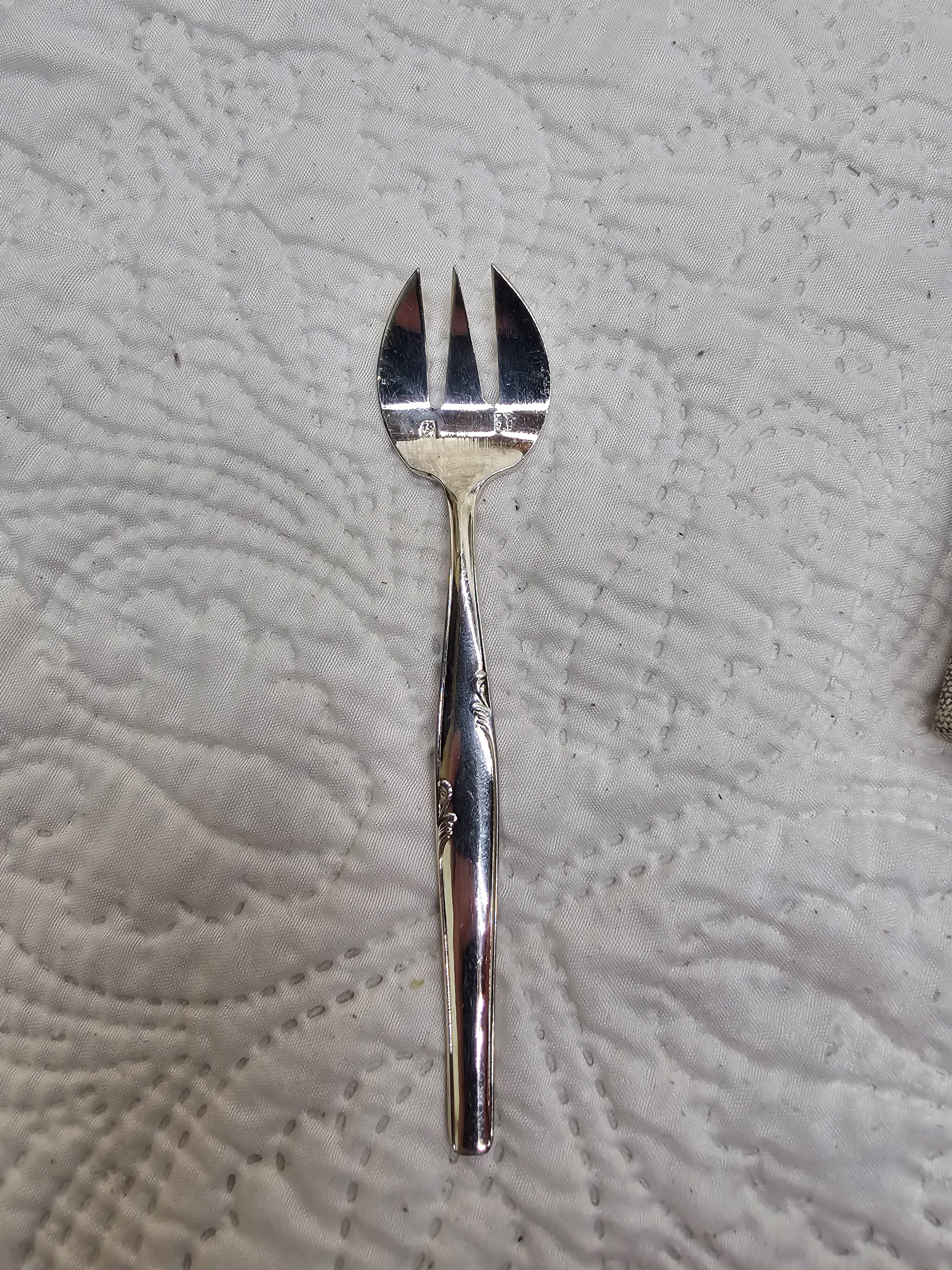 Set of 12 silver-plated dessert forks
