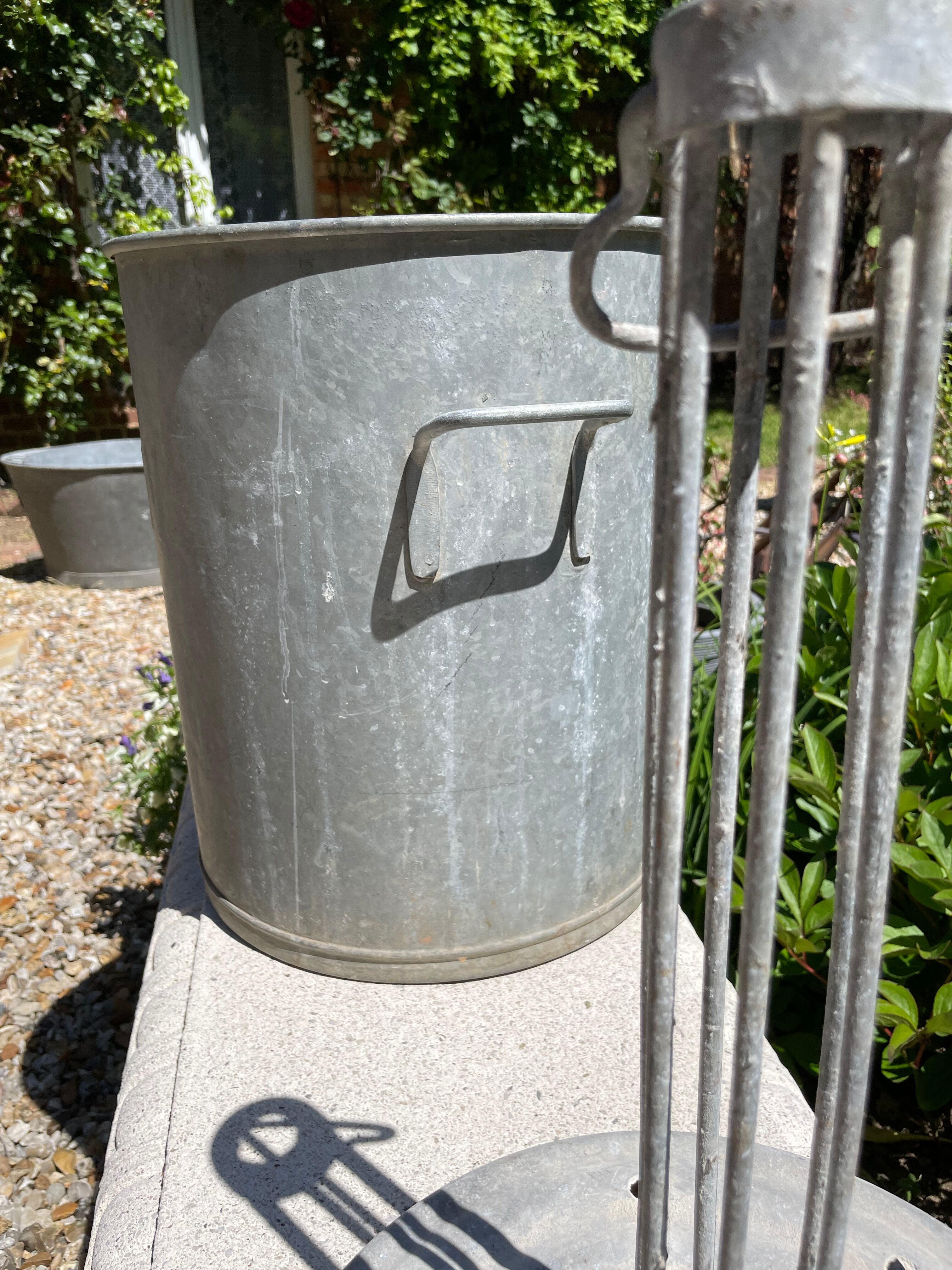 Old zinc washing machine