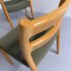 Set of 4 beech chairs designed by Niels Otto Møller, solid vintage beech