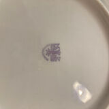 X6 small porcelain plates Czechoslovakia gilded-retro -vintage