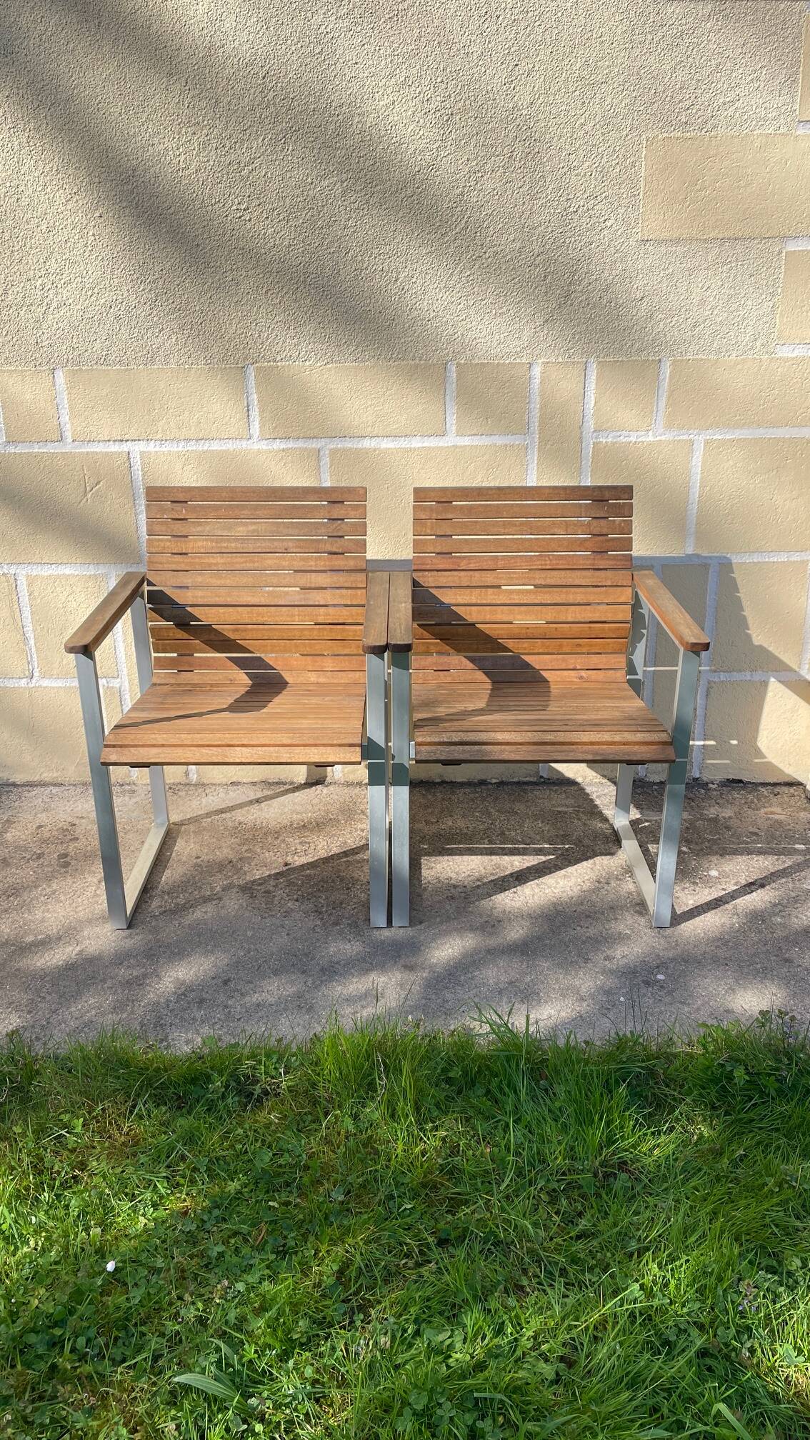 Paire de fauteuils esprit Karin Mobring Ikea