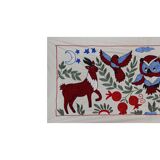 Hand-knotted rug, vintage Turkish rug 50x144 cm