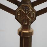 Chandelier en métal doré