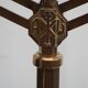 Golden metal chandelier
