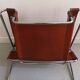 Tawny leather armchair model Wassily B3 by Marcel Breuer
