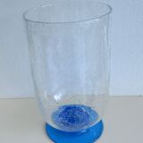 Bubbled glass vase transformable into a photophore