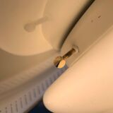 Metal and glass ceiling light in mid-century style, 1960s.